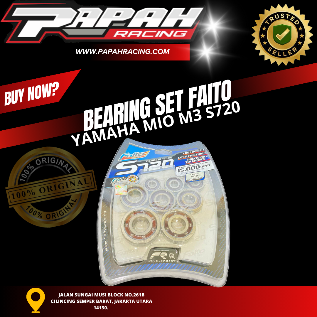 BEARING SET FAITO YAMAHA MIO M3 S720